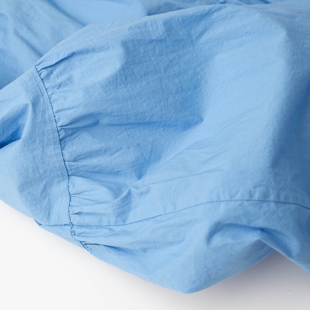 MICHAEL KORS Scoop Neck Tier Blue Cotton Dress - Picture 8 of 8